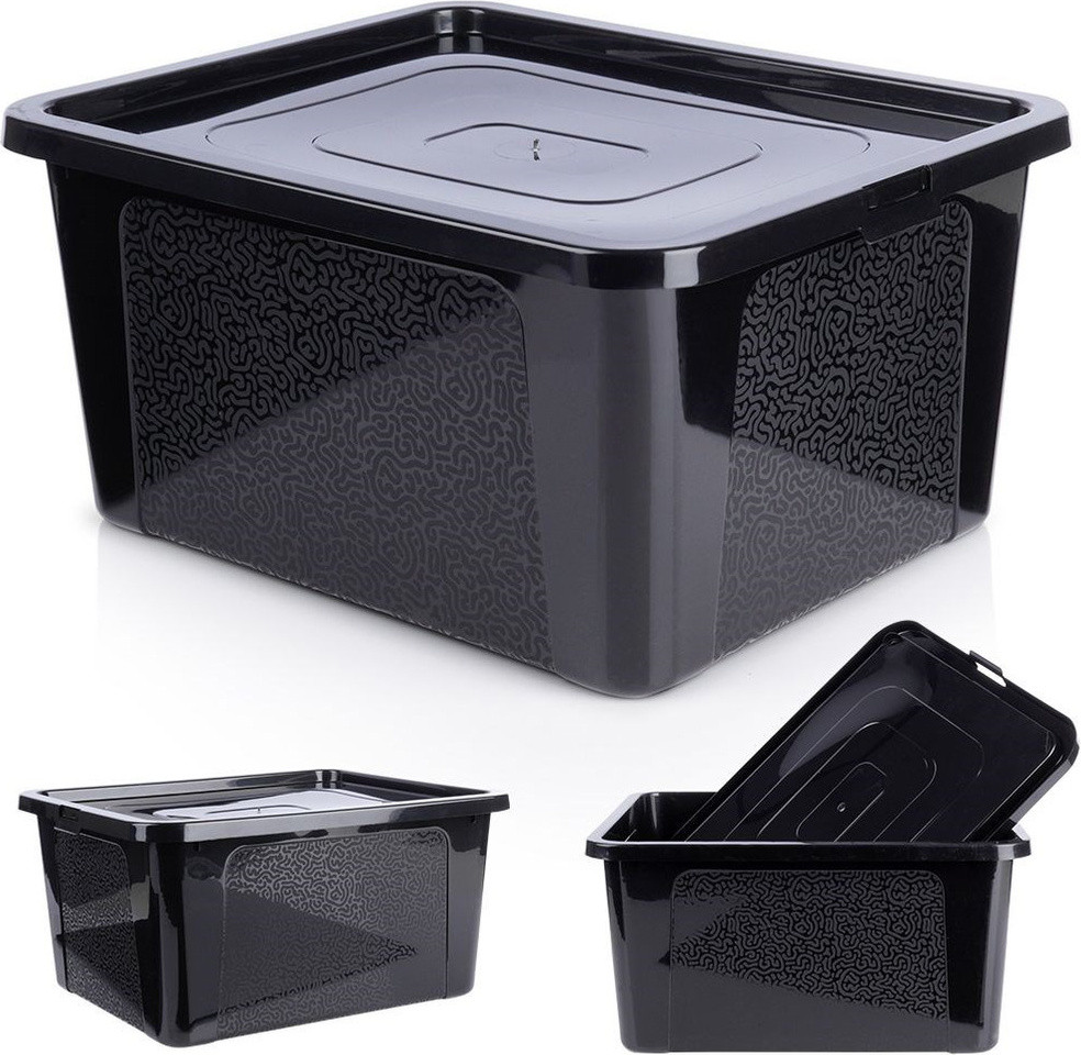 Vilde opbergcontainers met deksel, 20 liter