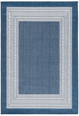 "Suzanne Kasler Francis Indoor/Outdoor Rug - Navy, 7'10"" x 10'10"" - Ballard Designs"