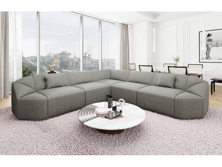 Stoff Ecksofa Cabrera L-Form