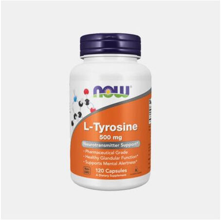 NOW L-TYROSINE 500mg 120 CAPSULAS