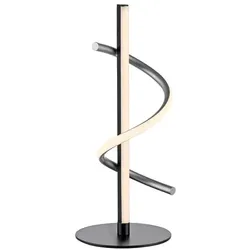 JUST LIGHT. LED-Tischleuchte Emanda Metall Schwarz