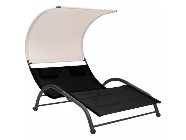 VidaXL - Sonnenliege Komfort, 190cm, Schwarz