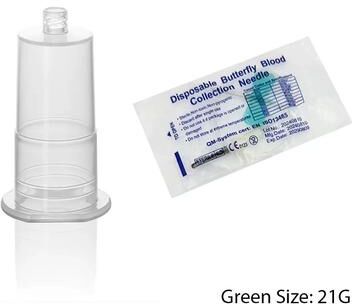 Uplift Picks Disposable Butterfly Blood Collection Needle Set For Veterinary Pet Care green