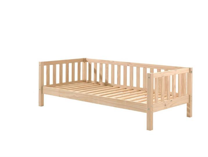 58 aufm Kessel Bettgestell Kojenbett Karena 211x98x68 Einzelbett Hochbett Massivholz natur (inkl. Versand, Lieferung bis Verwendungsstelle), Liegefläche 90x200, Massivholzbett, Gästebett, Seniorenbett