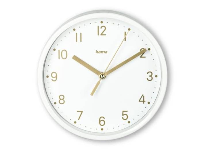 Hama Tischuhr Uhr ohne Tickgeräusche, analog, kleine Standuhr