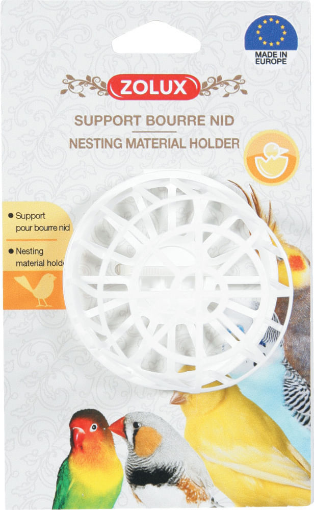 Zolux Uccelli Supporto Per Borra Bianco 1 PZ