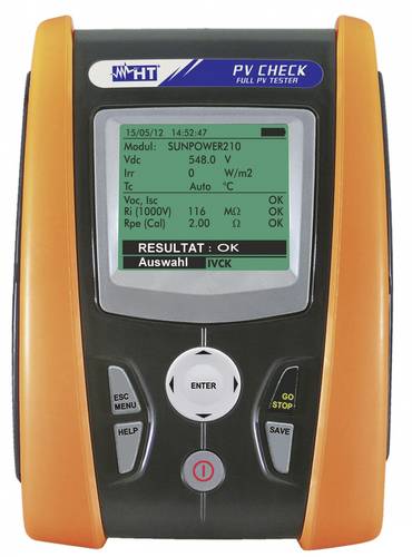 HT Instruments PV-CHECKs Installationstester VDE-Norm 0126