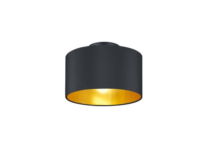 Deckenleuchte Hostel in Schwarz/Gold max. 40 Watt Deckenlampe