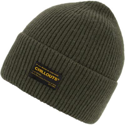 Beanie CHILLOUTS "Ruben Hat", Damen, grün (khaki), Strick, Obermaterial: 100% Polyester, Mützen Beanie, Warme und stilvolle Beanie für Herbst und Winter