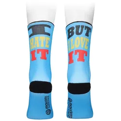 MALDITA BUENA SUERTE Socken Love & Hate | hellblau XL | 44-46