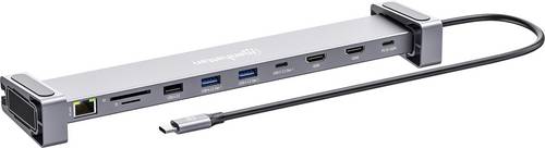 Manhattan Notebook Dockingstation integrierter Kartenleser, USB-C Power Delivery