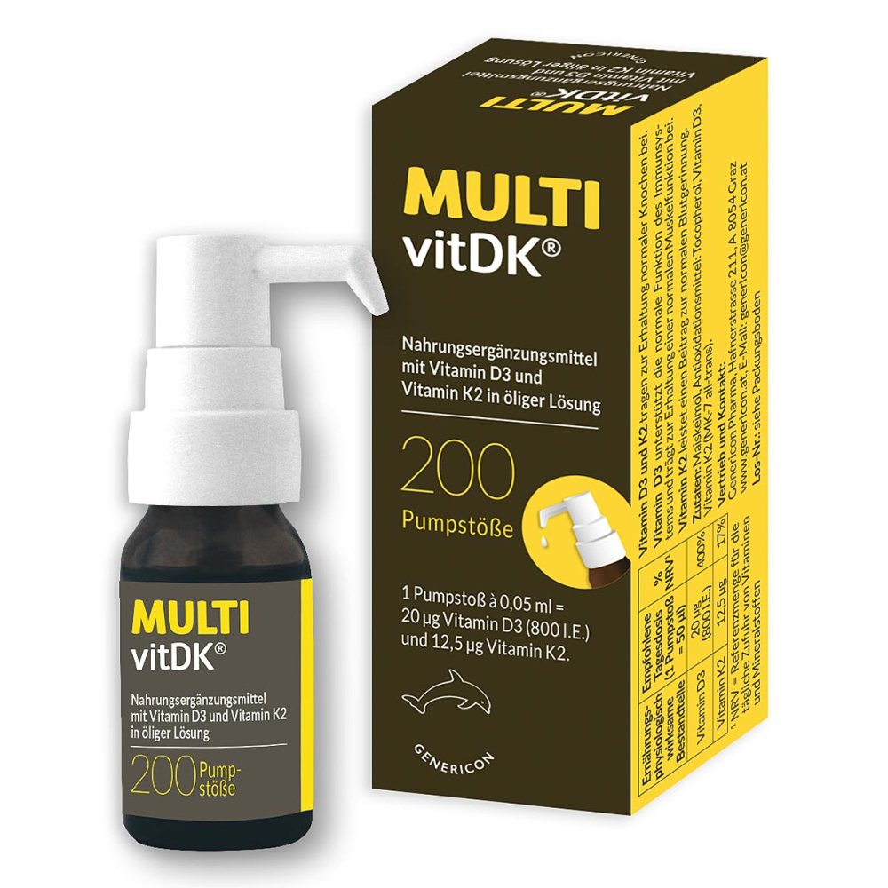 GENERICON PHARMA GES.M.B.H. MULTIvitDK mit Vitamin D3 & K2 08200296