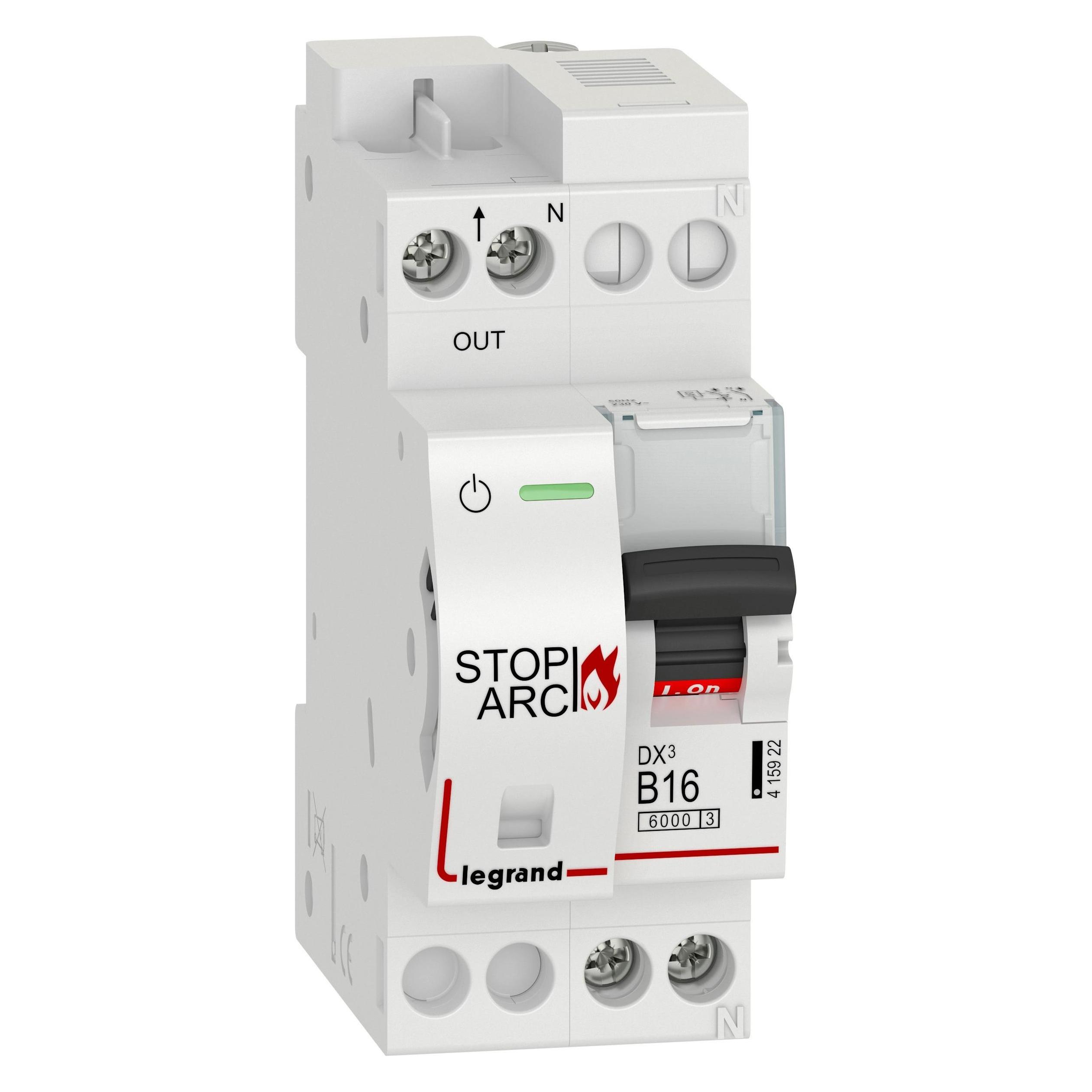 Legrand DX3 AFDD Brandschutzschalter mit FI/LS-Schalter (415922)