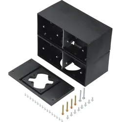 Hager GBZ89005 Gerätebecher Zapfsäule zum Einbau von 8 Geräten aus Polyamid tiefschwarz