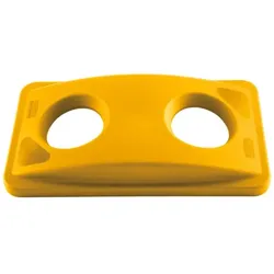 Rubbermaid Deckel für Slim Jim®-Sammler für Flaschen und Dosen zum Recyceln - Gelb