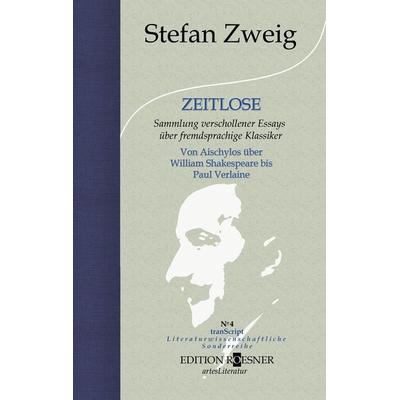 ZEITLOSE, Gebundene Ausgabe von Stefan Zweig, Edition Roesner, 978-3-903059-19-1