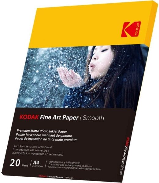 Kodak Mat Glat Fotopapir, A4/230g/20ark