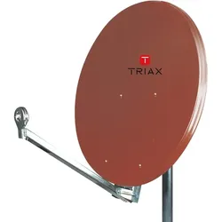 Hirschmann/Triax Sat-Spiegel  FESAT 65, 65cm Ziegelrot