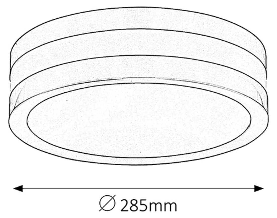Rabalux Stuttgart Buitenwandlamp, rond, zilver-wit, E27, ø285mm
