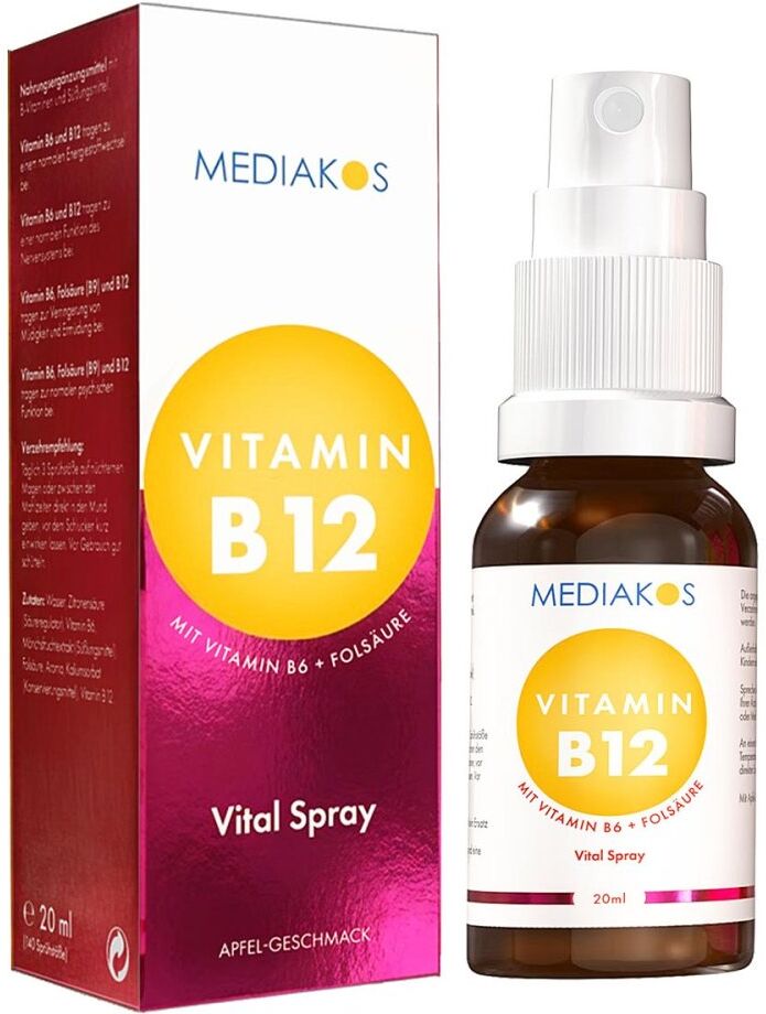 Vitamin B12+b6+folsäure Mediakos Vital Spray