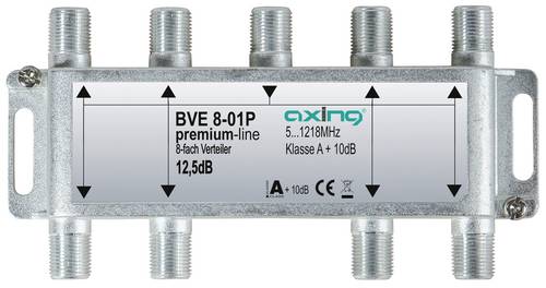 Axing Kabel-TV Verteiler 8-fach 5 - 1218MHz