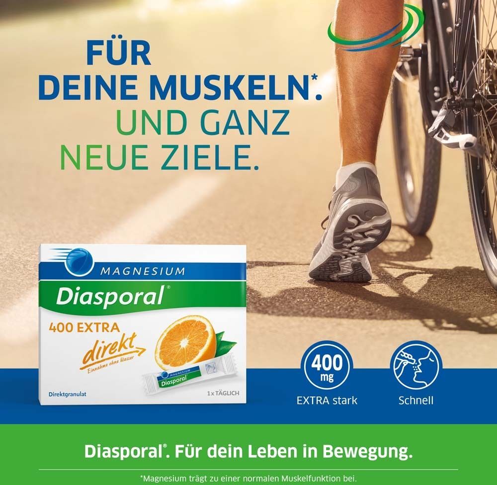2x Magnesium Diasporal 400 Extra direkt Orange 2x100 St Granulat
