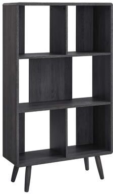 Modway Transmit 5 Shelf Wood Grain Bookcase