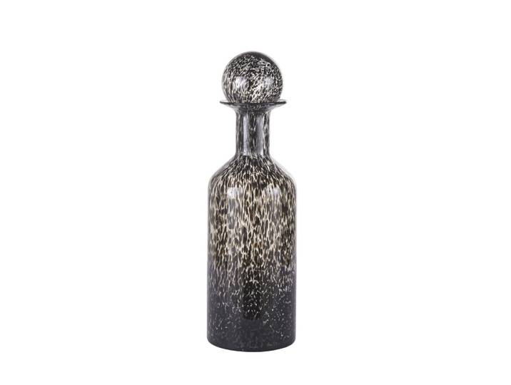 Flakon aus schwarzem Glas, H52cm