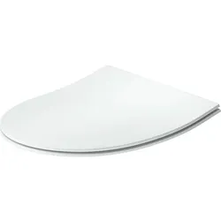 Duravit Univavo WC-Sitz D-shaped 0023290000 Absenkautomatik, abnehmbar, Scharniere Edelstahl, Weiß