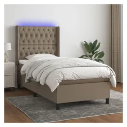 vidaXL, Boxspringbett, Alexandria (Knopfheftung Design) (80 x 200 cm)