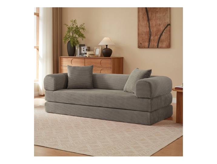 Odikalo Sofa Schlafsofa Knochenloses Sofa-Kombinationssitz, das in ein Schlafbett umwandelt werden kann, Tatami-Bodensofa für Wohnzimmer, Schlafzimmer und Wohnungen Klappsofa