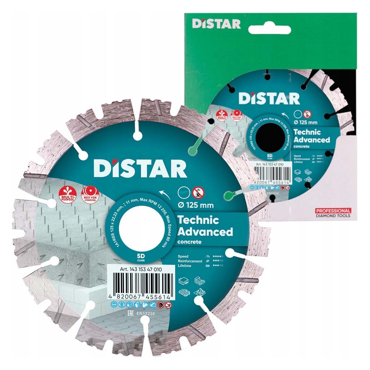Distar TECHNIC ADVANCED DIAMANTTRENNSCHEIBE 125 x 2 2/1 4 x 11 x 22 23 (885304)