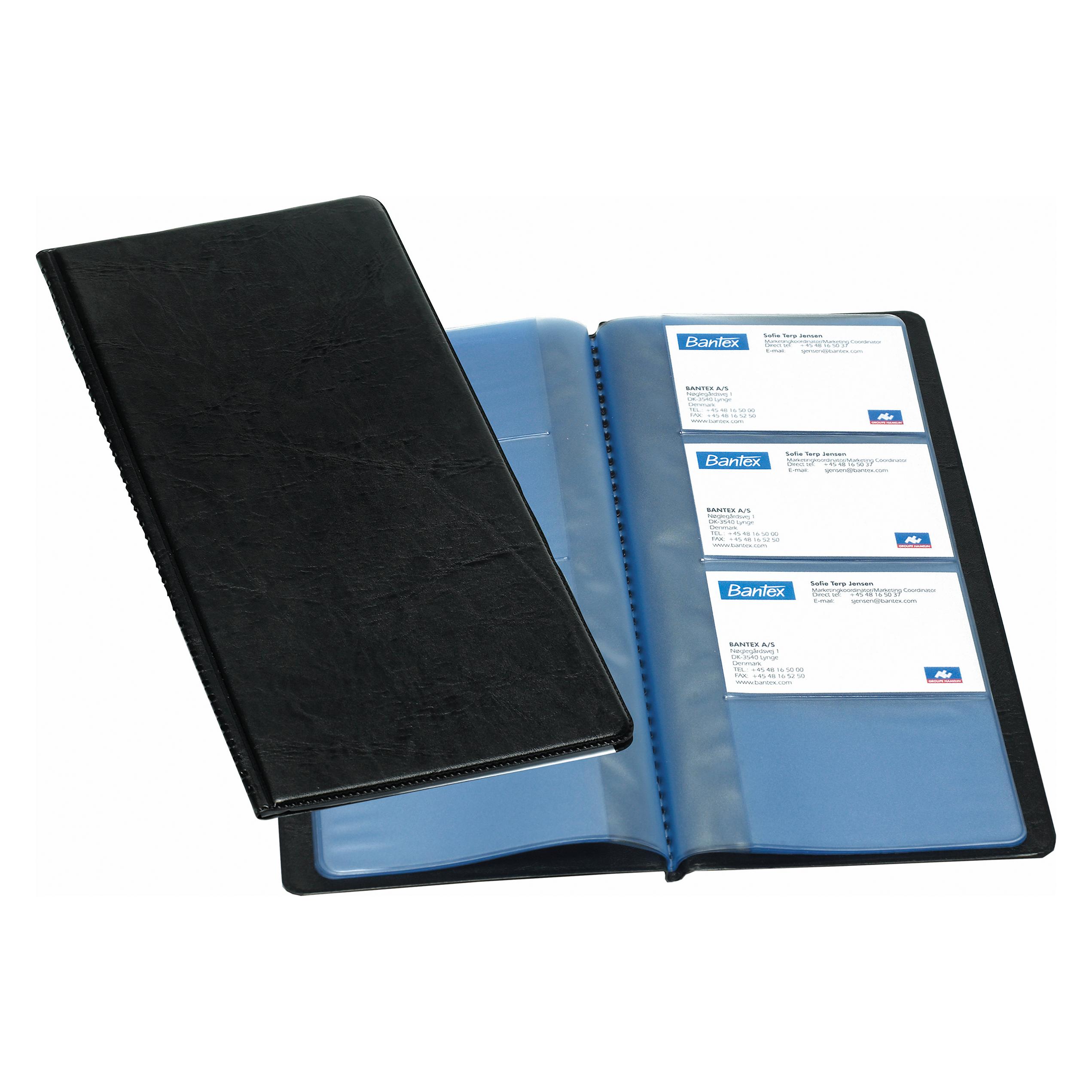 Bantex 100206512, Schwarz, Blau, PVC, 96 Karten, 255 mm, 120 mm (100206512)