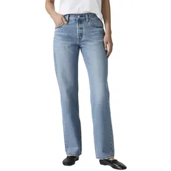 Levis 501 90er Jeans in Hellblau mit geradem Bein-W26 / L30