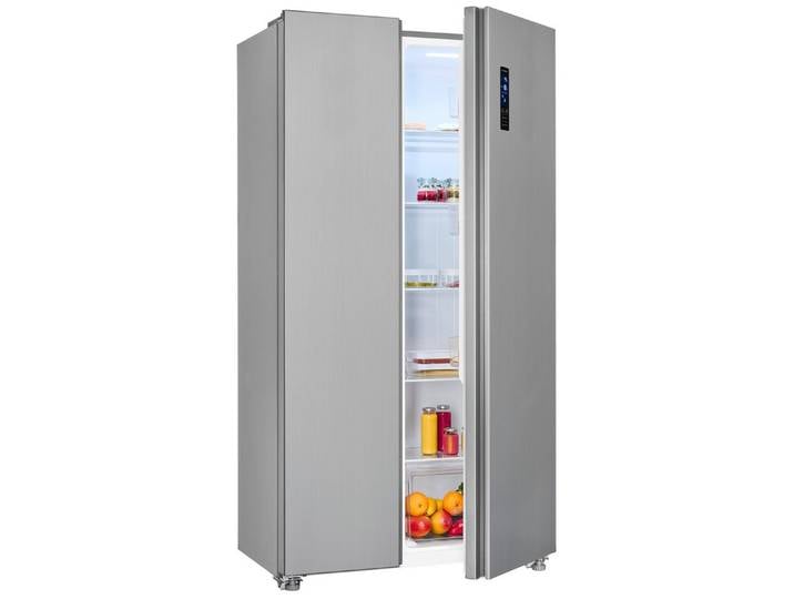 exquisit Side-by-Side SBS46-040E inoxlook, 177 cm hoch, 90 cm breit