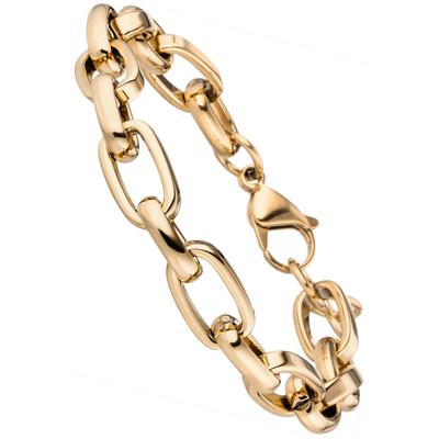 Armband JOBO "Statement", gold (goldfarben), Armbänder, Damen, 22cm, Edelstahl, Armband, Edelstahl goldfarben 22 cm