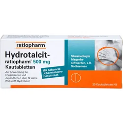 Hydrotalcit-Ratiopharm 500mg Kautabletten 20 ST