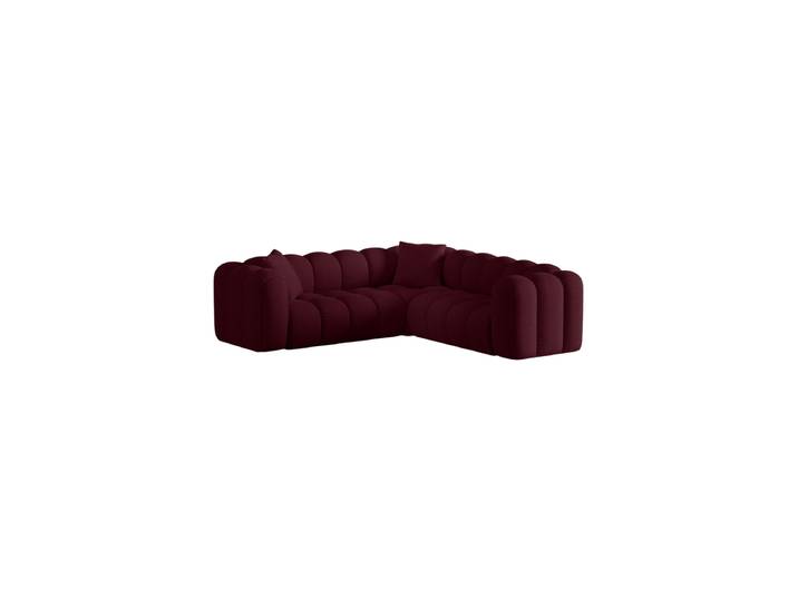 5-Sitzer Design Ecksofa „Elise“ Strukturstoff Burgundrot CXL by Christian Lacroix