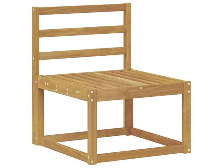 KTHLBRH Sofa-Set für den Außenbereich, 7-teilig, weiß, Akazienholz Wetterfest, Lattenrost-Design, Rückenstütze, einfach zu montieren