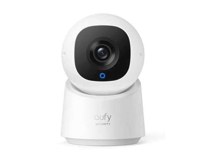 eufy caméra intérieure C220 2K\, caméra de Surveillance intérieur Caméra pour bébés et animaux\, 360°\, inclinaison\, filaire avec Wi-Fi\, détection IA\, Audio Bidirectionnel\, sans frais mensuels