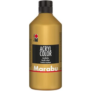 Marabu Acrylfarben 12010075084, Acryl Color, gold, 500ml