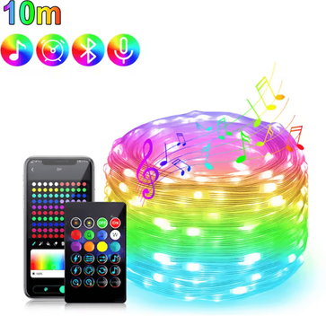 Inspire Curations Smart Bluetooth USB Fairy String Lights For Home And Party Decor 10m