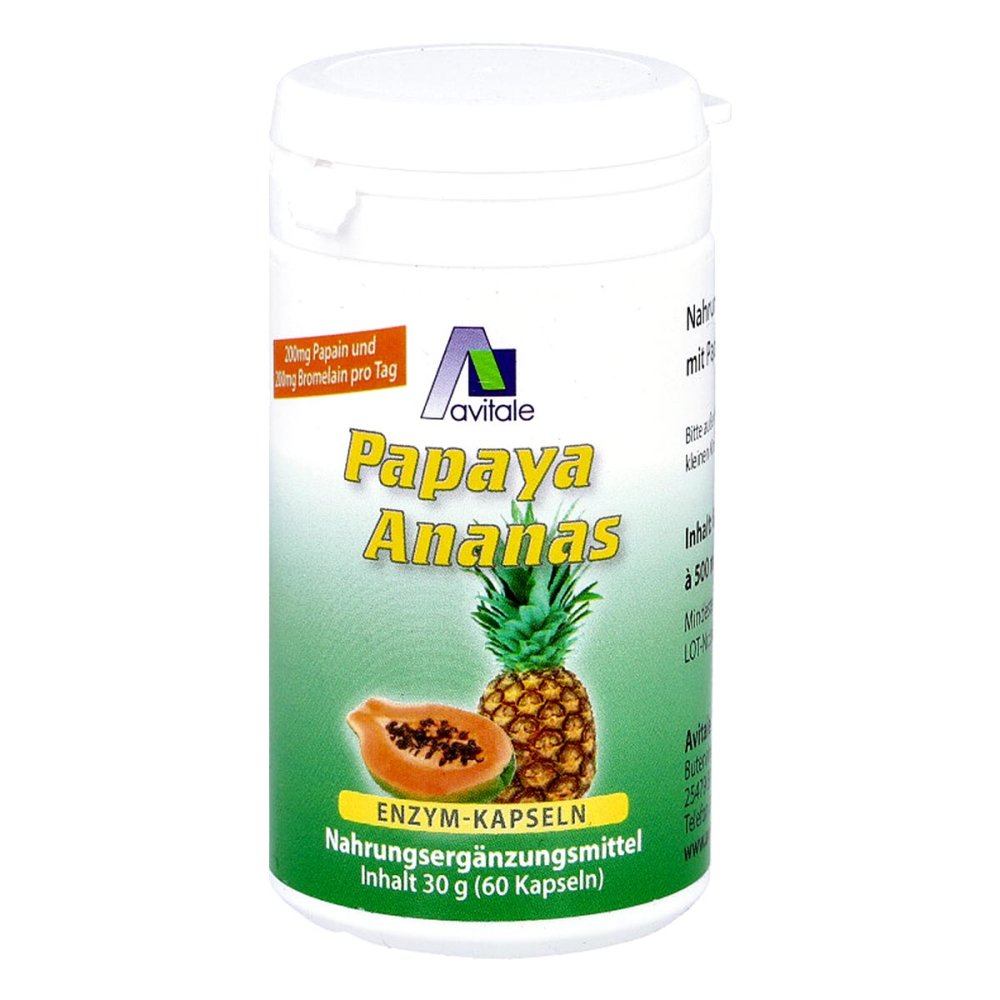 Avitale GmbH Papaya Ananas Enzym Kapseln 02194161