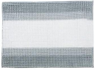 IH Casa Decor Stripe Chenille Bath Mat 20X28 Gray