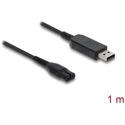 DeLOCK USB Ladekabel 4,3 V für Elektrorasierer kompatibel mit Philips OneBlade 360 Face + Body - Rasierer Ladegerät Ersatzkabel 1 m