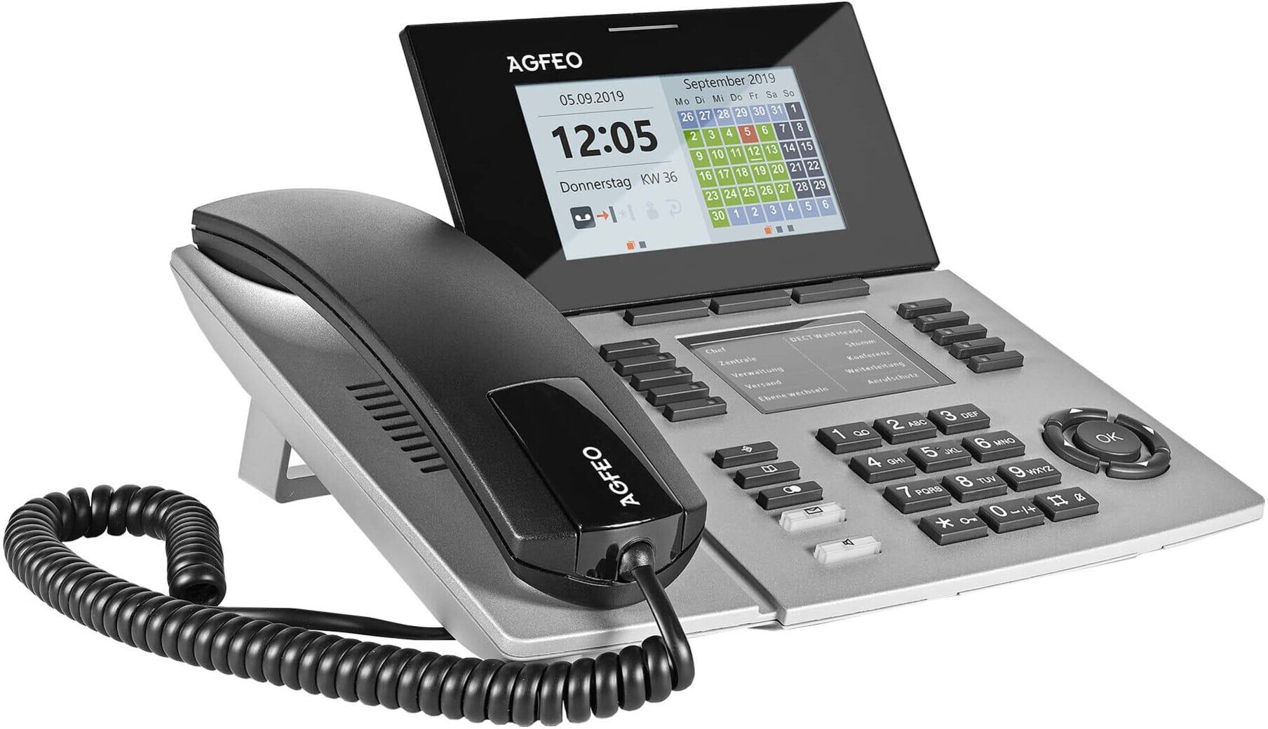AGFEO Systemtelefon ST 56 SENSORfon silber (6101634)