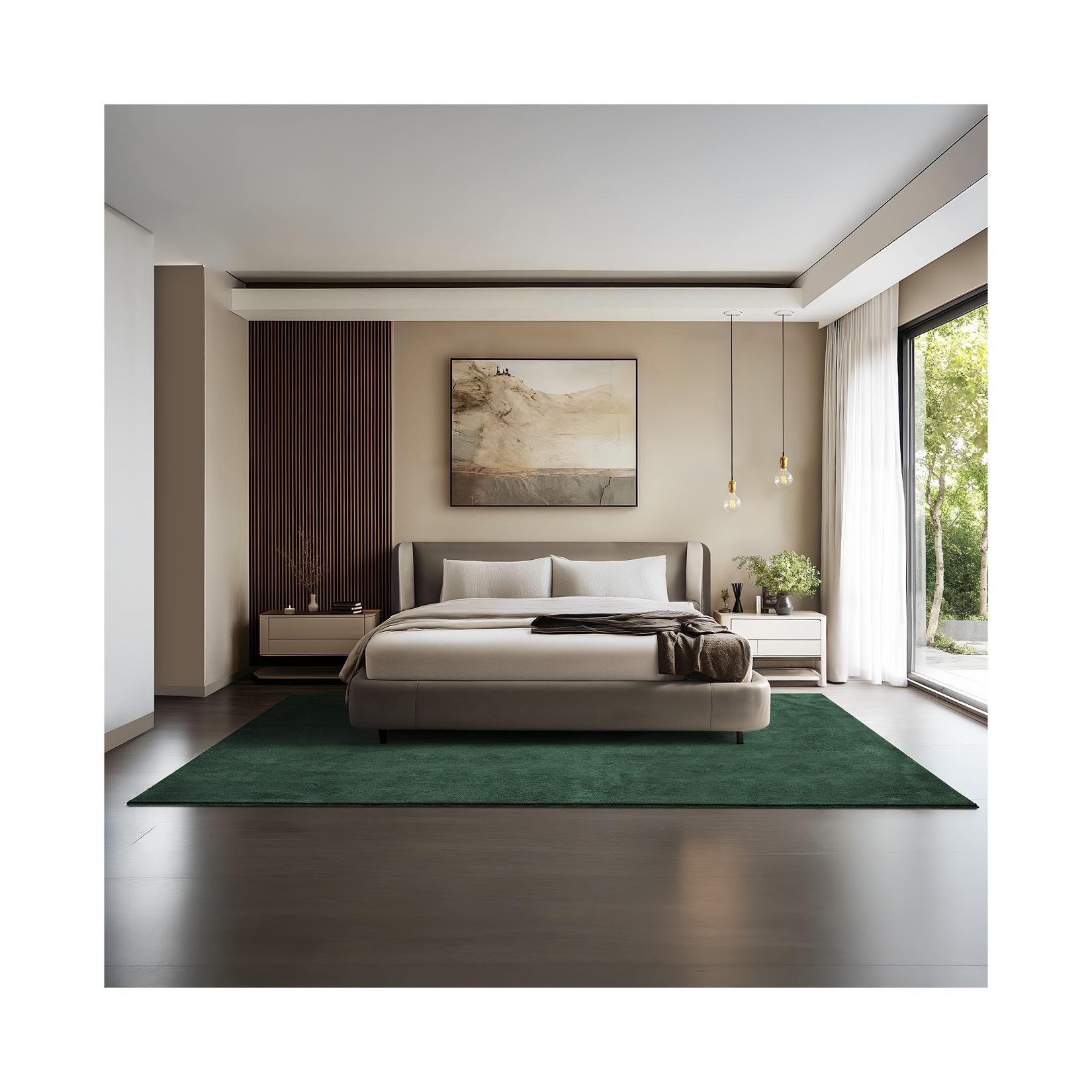 tectake® Kurzflorteppich, verschiedene Größen und Farben, allergikerfreundlich, rutschfeste Unterseite