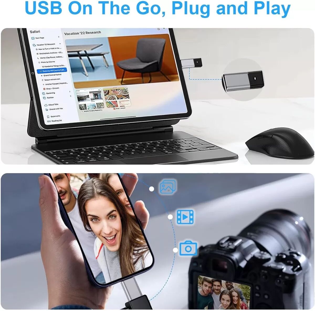 INF 4er-Pack USB-C auf USB 3.0 Adapter – Geräte einfach verbinden