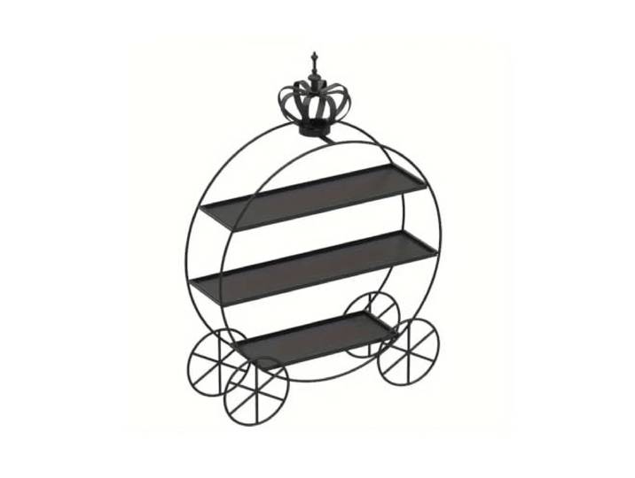 Cupcake-Ständer, dreistöckig, Metall, hohl, Spitzenrand, rund, stabil, ausgestellt, Standfuß, rostfrei, mattes Eisen, für Hochzeit, Geburtstag, Nachmittagstee, Bäckerei, Buffet, Tischdekoration
