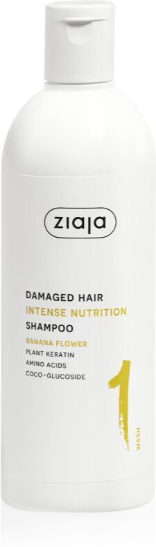 Ziaja Plant Essentials Banana Flower shampoing nourrissant pour cheveux abîmés 400 ml